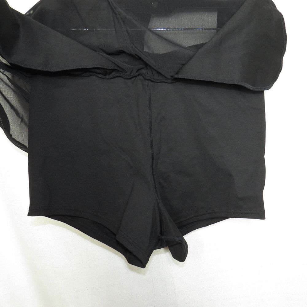 Halara Black Mesh 2 in 1 Side Pocket Active Shorts Size XS - Picture 2 of 7